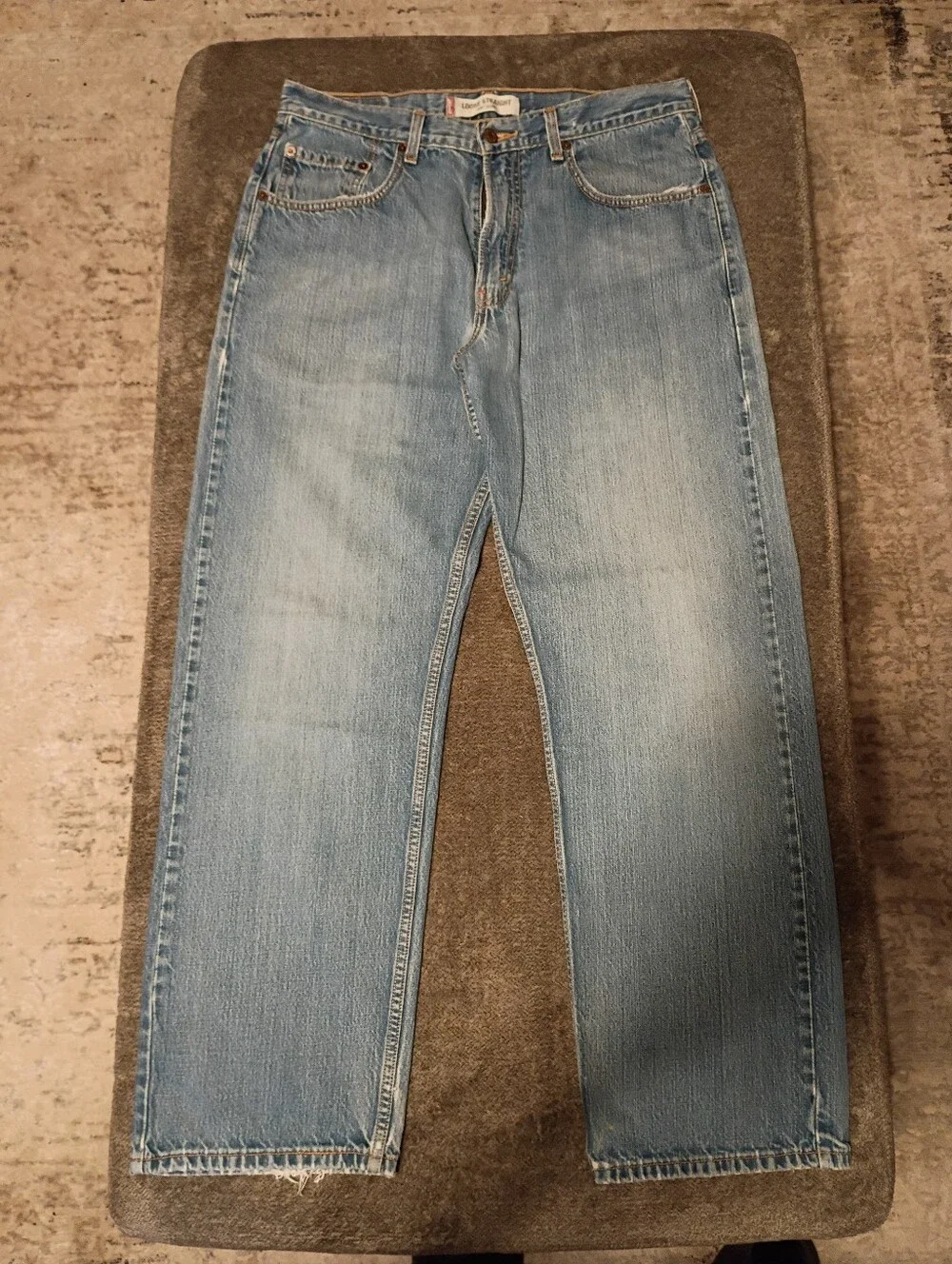 Levis Men's 569 Loose Straight Jeans Size 34x32 Light Wash